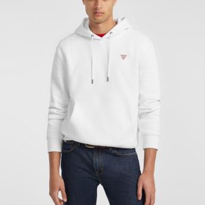 Slim Mini Triangle Hoodie - White