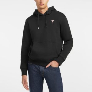 Slim Mini Triangle Hoodie - Black