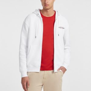 American Tradition Zip-Up Hoodie - White