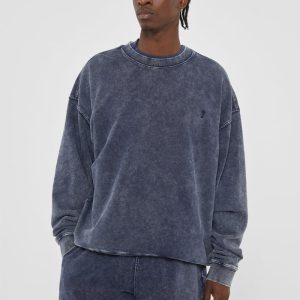GUESS Originals Acid Wash Crewneck - Blue