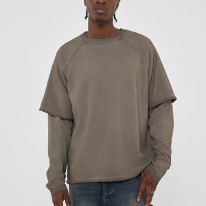 GUESS Originals Layered Crewneck - Brown