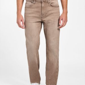 Eco Mason Regular-Fit Straight Jeans - Brown