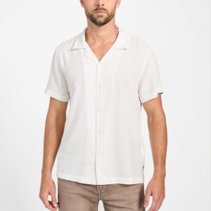 Eco Diamond Jacquard Shirt - White