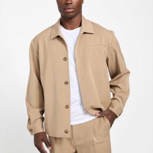 Woven Overshirt - Brown