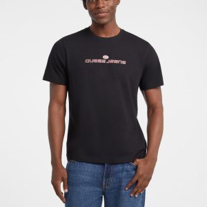 Regular Embroidered Logo Tee - Black