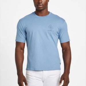 Eco Basic Distressed Quattro G Tee - Blue