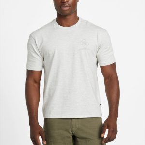 Eco Basic Distressed Quattro G Tee - Neutral