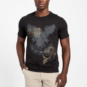 Eco Knit Crewneck Heritage Tee - Black