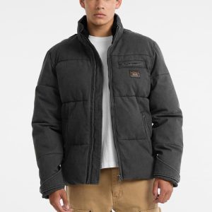 GUESS Originals Canvas Puffer Jacket - Black