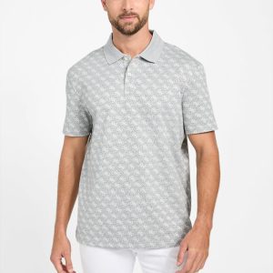 Eco Jacquard Polo - Grey