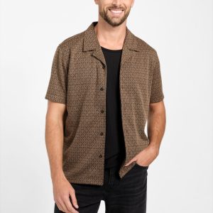 Eco Marcos Jacquard Shirt - Brown