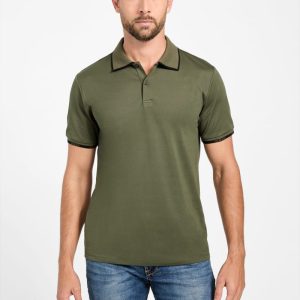 Eco Paul Pique Tipping Polo - Green