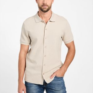 Eco Aaron Textured Shirt - Beige