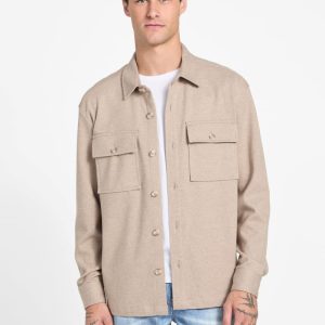 Eco Daniel Luxe Knit Shacket - Beige
