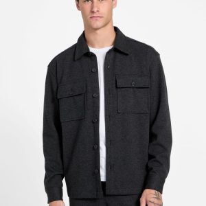 Eco Daniel Luxe Knit Shacket - Black