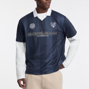 Soccer Logo Polo - Blue