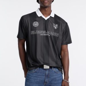 Soccer Logo Polo - Black