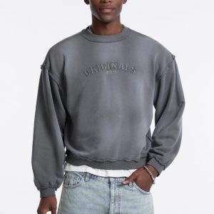 GUESS Originals Eco Boxy Applique Crewneck - Gray