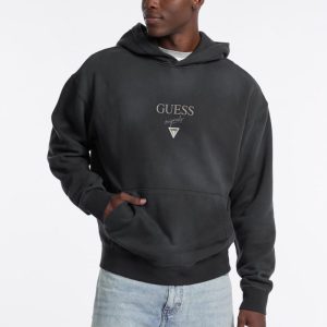 GUESS Originals Baker Logo Hoodie - Black
