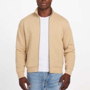 Eco 1981 Label Mock Neck Jacket - Beige
