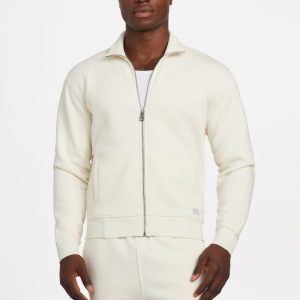 Eco 1981 Label Mock Neck Jacket - White