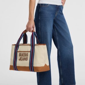 Color-Block Tote - Neutral