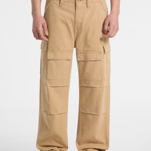 Eco GUESS Originals Twill Cargo Pants - Beige
