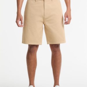 Twill Chino Shorts - Beige