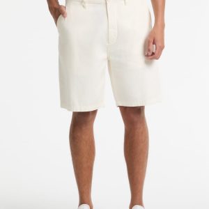 Twill Chino Shorts - White