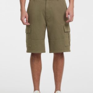 Twill Cargo Chino Shorts - Green