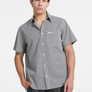 Checkered Poplin Shirt - Blue