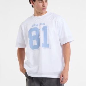 V-Neck 81 Mesh Tee - White