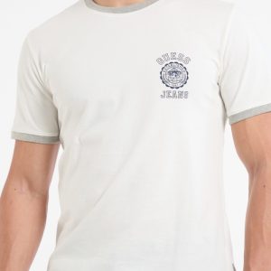 Crewneck Heather Tee - White