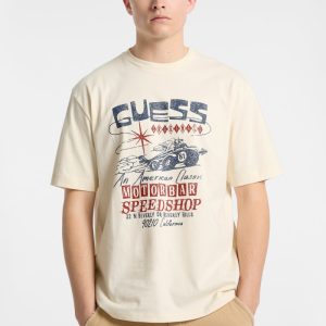 GUESS Originals Eco Printed Tee - White