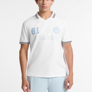 Crewneck Soccer Polo - White
