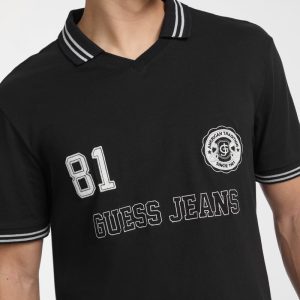Crewneck Soccer Polo - Black