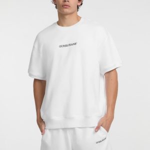 Crewneck Logo Sweater Tee - White