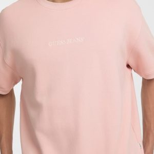 Crewneck Logo Sweater Tee - Pink