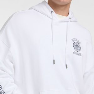 Hooded Logo Sweater - White