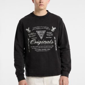 GUESS Originals Eco Lightweight Crewneck - Black
