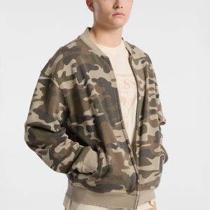 GUESS Originals Eco Sweatshirt Flight Jacket - MultipleColors