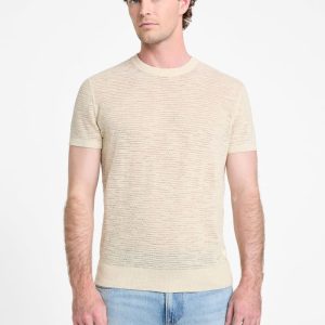 Eco Goodwin Stitched Sweater Tee - Off-white