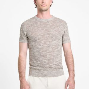 Eco Goodwin Stitched Sweater Tee - Beige