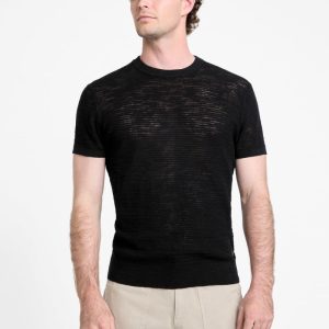 Eco Goodwin Stitched Sweater Tee - Black