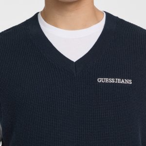 V-Neck Sweater Vest - Blue