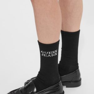 Unisex Logo Crew Socks - Black