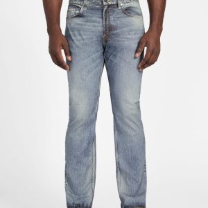 Rodeo Printed Regular-Fit Straight Jeans - Blue