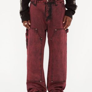 GUESS Originals Panel Carpenter Jeans - Red