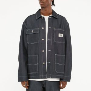 GUESS Originals Metallic Chore Jacket - Blue