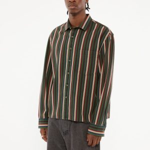 GUESS Originals Eco Striped Shirt - Black